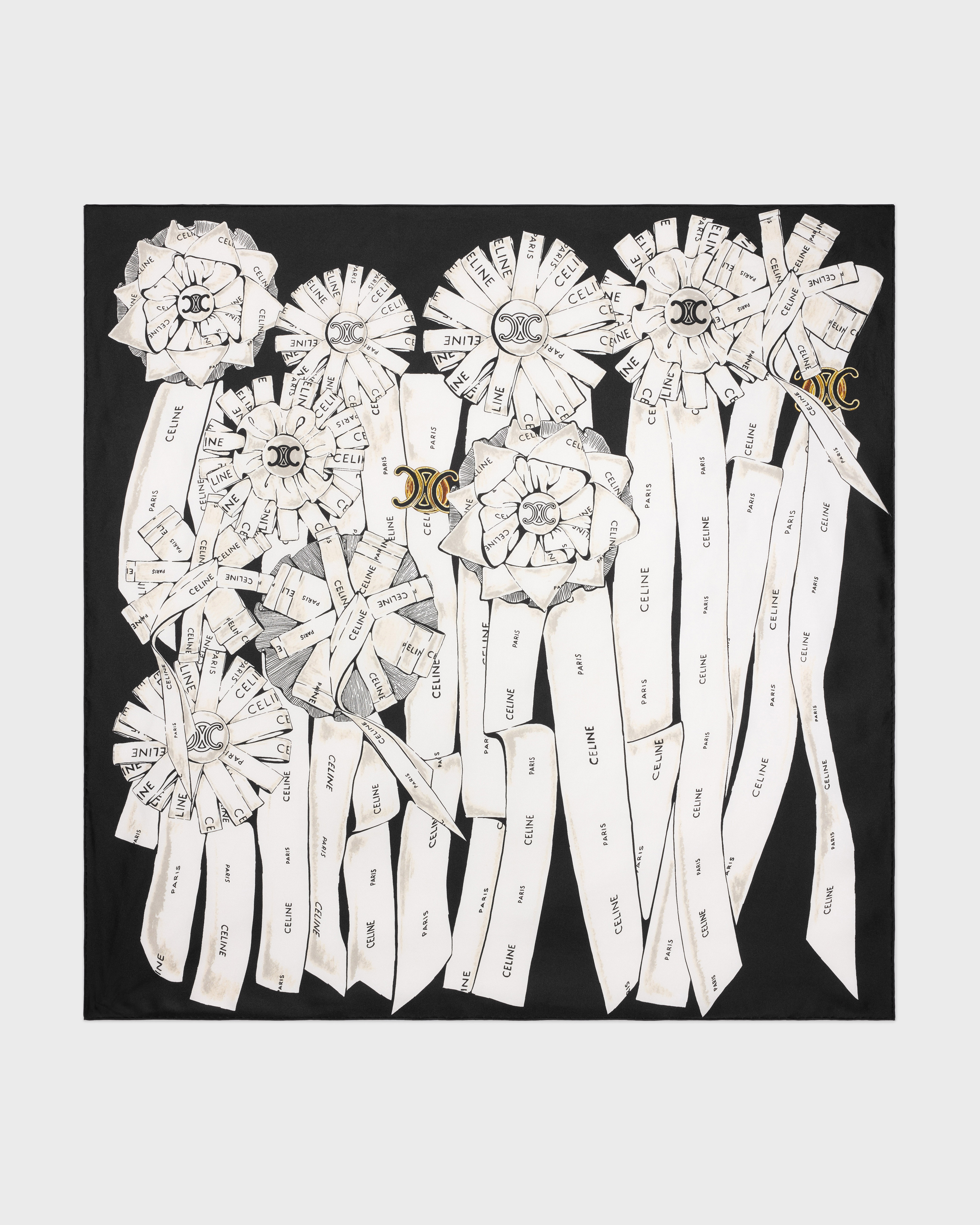PRIZE FOULARD 90 - NOIR/BLANC | CELINE